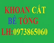 Khoan cắt bê tông Bắc Cạn: 0973.865.060